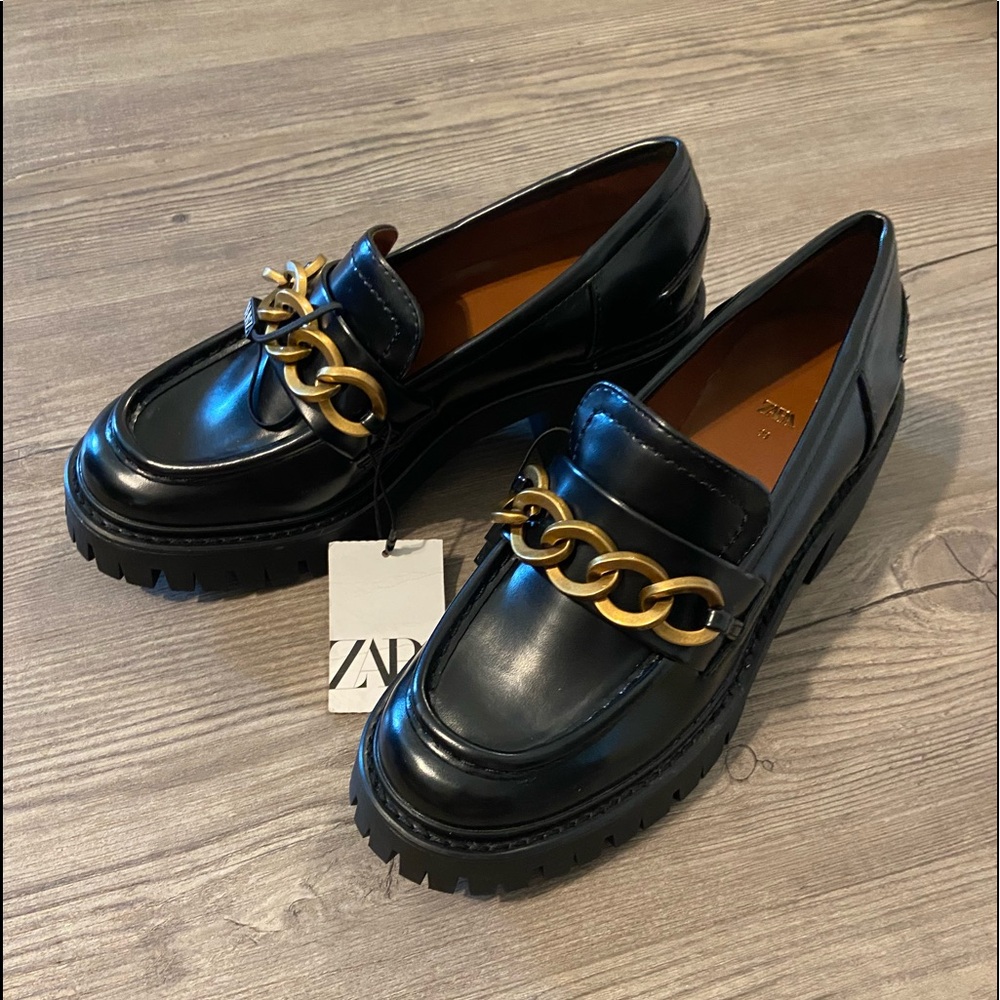 NWT Zara Chunky Loafers size 38/7.5 US